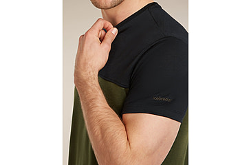 Image of Icebreaker Merino Blend 125 Cool-Lite Sphere Short Sleeve T-Shirt Colour Block - Mens