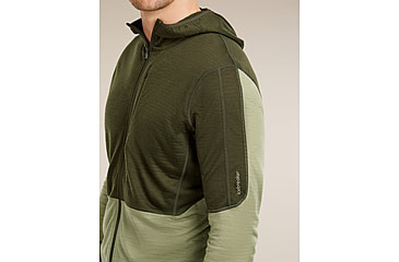 Image of Icebreaker Merino Blend 200 RealFleece Descender Long Sleeve Zip Hoodie - Mens