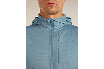 Image of Icebreaker Merino Blend 200 RealFleece Descender Long Sleeve Zip Hoodie - Mens