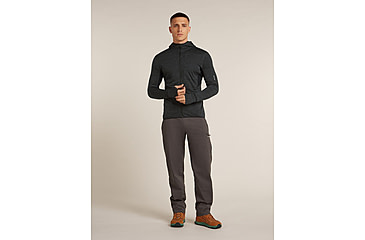 Image of Icebreaker Merino Blend 200 RealFleece Descender Long Sleeve Zip Hoodie - Mens