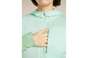 Image of Icebreaker Merino Blend 200 RealFleece Descender Long Sleeve Zip Hoodie - Womens