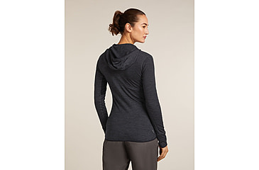 Image of Icebreaker Merino Blend 200 RealFleece Descender Long Sleeve Zip Hoodie - Womens