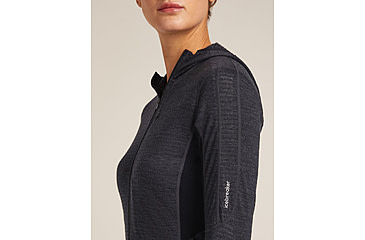 Image of Icebreaker Merino Blend 200 RealFleece Descender Long Sleeve Zip Hoodie - Womens