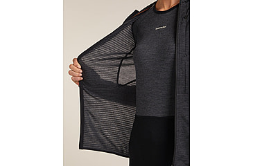 Image of Icebreaker Merino Blend 200 RealFleece Descender Long Sleeve Zip Hoodie - Womens