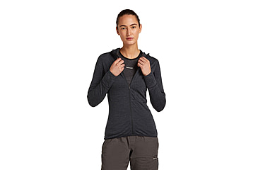 Image of Icebreaker Merino Blend 200 RealFleece Descender Long Sleeve Zip Hoodie - Womens