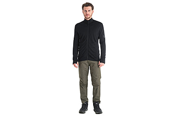 Image of Icebreaker Men Merino 260 Quantum LS Zip, Black, XL, IBBA56W1001XL
