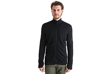 Image of Icebreaker Men Merino 260 Quantum LS Zip, Black, XL, IBBA56W1001XL