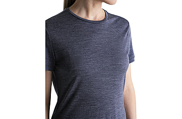 Image of Icebreaker Merino 125 Cool-Lite Sphere III SS Tee - Womens, Midnight Navy Heather, Extra Small, IB0A56ZO440XS