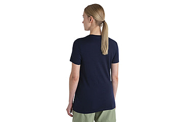 Image of Icebreaker Merino 150 Tech Lite III SS Tee Hike Path - Womens, Midnight Navy, Extra Small, IB0A56YJ401XS