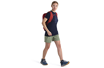 Image of Icebreaker Merino 150 Tech Lite III SS Tee Hike Path - Womens, Midnight Navy, Extra Small, IB0A56YJ401XS