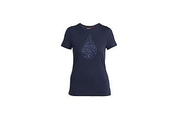 Image of Icebreaker Merino 150 Tech Lite III SS Tee Hike Path - Womens, Midnight Navy, Extra Small, IB0A56YJ401XS