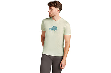 Image of Icebreaker Merino 150 Tech Lite SS T-Shirt Cosy Camper - Men's, Ashen, 2XL, IB0A576E01TXXL
