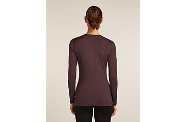 Image of Icebreaker Merino 200 Oasis Long Sleeve Crew Thermal Top - Womens, Java, Small, IB1043750GWS