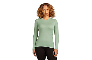 Image of Icebreaker Merino 200 Oasis Long Sleeve Crew Thermal Top - Womens, Seaglass, Small, IB1043750GZS