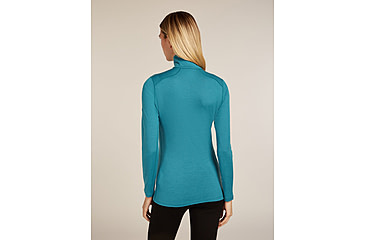 Image of Icebreaker Merino 200 Oasis Long Sleeve Half Zip Thermal Top - Womens, Topaz, Large, IBB043800GQL