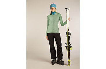 Image of Icebreaker Merino 200 Oasis Long Sleeve Half Zip Thermal Top - Womens, Topaz, Large, IBB043800GQL