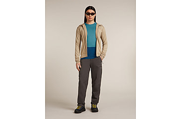 Image of Icebreaker Merino 200 ZoneKnit Long Sleeve Crew Thermal Top - Mens, Atlantis/Topaz/CB, Medium, IB0A579O0J7M