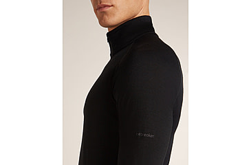 Image of Icebreaker Merino 200 ZoneKnit Long Sleeve Half Zip Thermal Top - Mens, Black, Extra Large, IB0A57CH001XL