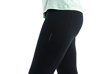 Image of Icebreaker Merino 260 Fastray II 25in High Rise Tights - Womens, Black, Large, IB0A56XI001L