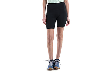 Image of Icebreaker Merino 260 Fastray II 8in High Rise Shorts - Womens, Black, Extra Small, IB0A56XJ001XS