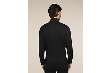 Image of Icebreaker Merino 260 Tech Long Sleeve Half Zip Thermal Top - Mens, Black, Large, IBB04372001L