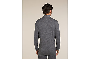Image of Icebreaker Merino 260 Tech Long Sleeve Half Zip Thermal Top - Mens, Gritstone HTHR, Large, IBB04372013L