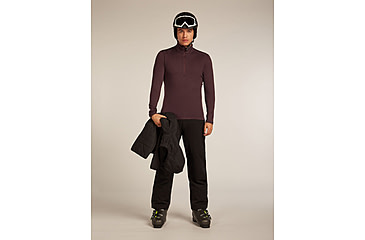 Image of Icebreaker Merino 260 Tech Long Sleeve Half Zip Thermal Top - Mens, Java, Large, IBB043720GWL