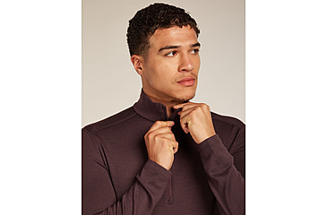 Image of Icebreaker Merino 260 Tech Long Sleeve Half Zip Thermal Top - Mens, Java, Large, IBB043720GWL