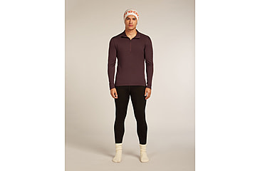 Image of Icebreaker Merino 260 Tech Long Sleeve Half Zip Thermal Top - Mens, Java, Large, IBB043720GWL