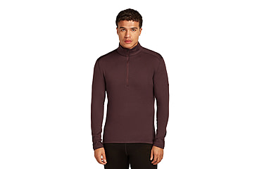 Image of Icebreaker Merino 260 Tech Long Sleeve Half Zip Thermal Top - Mens, Java, Large, IBB043720GWL