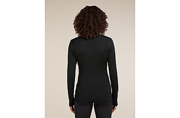Image of Icebreaker Merino 260 Tech Long Sleeve Half Zip Thermal Top - Womens, Black, Medium, IBB04390001M