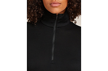 Image of Icebreaker Merino 260 Tech Long Sleeve Half Zip Thermal Top - Womens, Black, Medium, IBB04390001M