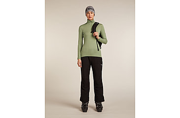 Image of Icebreaker Merino 260 Tech Long Sleeve Half Zip Thermal Top - Womens, Lichen, Medium, IBB04390A74M