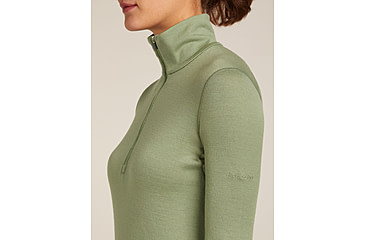 Image of Icebreaker Merino 260 Tech Long Sleeve Half Zip Thermal Top - Womens, Lichen, Medium, IBB04390A74M