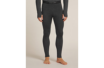 Image of Icebreaker Merino 260 ZoneKnit Leggings - Mens, Jet HTHR, Extra Large, IB0A56HG011XL