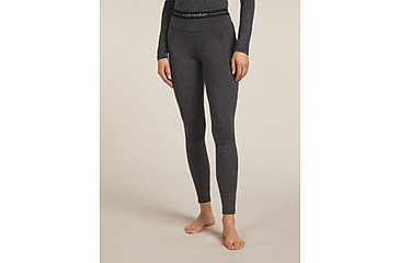 Image of Icebreaker Merino 260 ZoneKnit Leggings - Womens, Jet HTHR, Small, IB0A56HJ011S