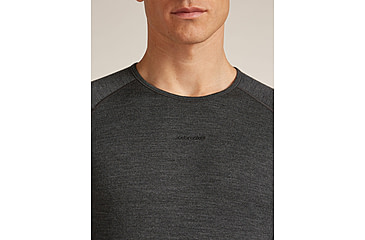 Image of Icebreaker Merino 260 ZoneKnit Long Sleeve Crew Thermal Top - Mens, Jet HTHR, Extra Large, IB0A57CI011XL