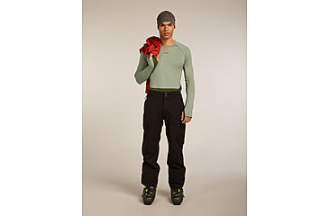 Image of Icebreaker Merino 260 ZoneKnit Long Sleeve Crew Thermal Top - Mens, Loden/Lichen/CB, Extra Large, IB0A57CI0JFXL
