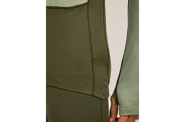 Image of Icebreaker Merino 260 ZoneKnit Long Sleeve Crew Thermal Top - Mens, Loden/Lichen/CB, Extra Large, IB0A57CI0JFXL