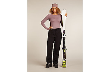 Image of Icebreaker Merino 260 ZoneKnit Long Sleeve Crew Thermal Top - Womens, Java/Summit/CB, Medium, IB0A57CL0JQM