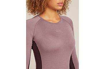 Image of Icebreaker Merino 260 ZoneKnit Long Sleeve Crew Thermal Top - Womens, Java/Summit/CB, Medium, IB0A57CL0JQM
