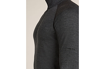 Image of Icebreaker Merino 260 ZoneKnit Long Sleeve Half Zip Thermal Top - Mens, Jet HTHR, Large, IB0A57CJ011L