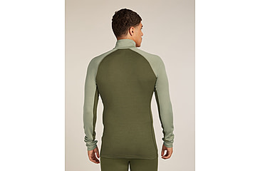 Image of Icebreaker Merino 260 ZoneKnit Long Sleeve Half Zip Thermal Top - Mens, Loden/Lichen/CB, Large, IB0A57CJ0JFL