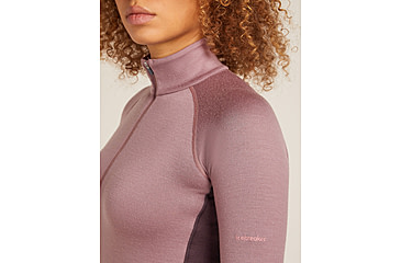 Image of Icebreaker Merino 260 ZoneKnit Long Sleeve Half Zip Thermal Top - Womens, Java/Summit/CB, Small, IB0A57CM0JQS