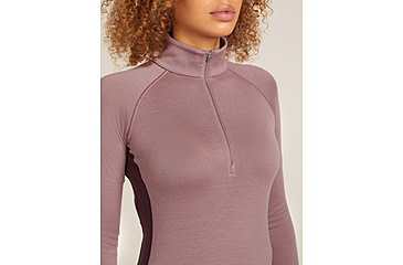 Image of Icebreaker Merino 260 ZoneKnit Long Sleeve Half Zip Thermal Top - Womens, Java/Summit/CB, Small, IB0A57CM0JQS