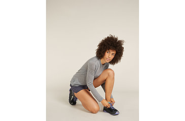 Image of Icebreaker Merino Blend 125 Cool-Lite Sphere LS T-Shirt - Womens, Metro HTHR, Small, IB0A56ZN016S