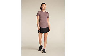 Image of Icebreaker Merino Blend 125 Cool-Lite Sphere SS T-Shirt - Women's, Carob Heather, Small, IB0A56ZO0BWS