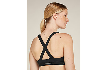 Image of Icebreaker Merino Blend 125 Cool-Lite Sprite Racerback Bra - Womens, Black, Large, IB0A5724001L