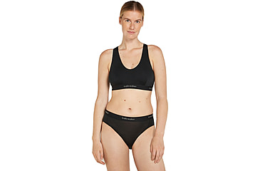 Image of Icebreaker Merino Blend 125 Cool-Lite Sprite Racerback Bra - Women's, Black, Large, IB0A5724001L