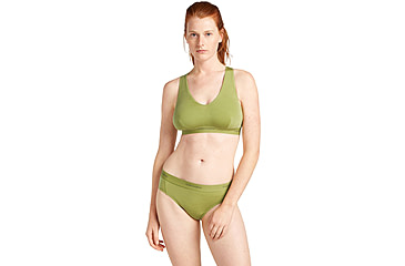 Image of Icebreaker Merino Blend 125 Cool-Lite Sprite Racerback Bra - Women's, Olive, Extra Small, IB0A57240AAXS